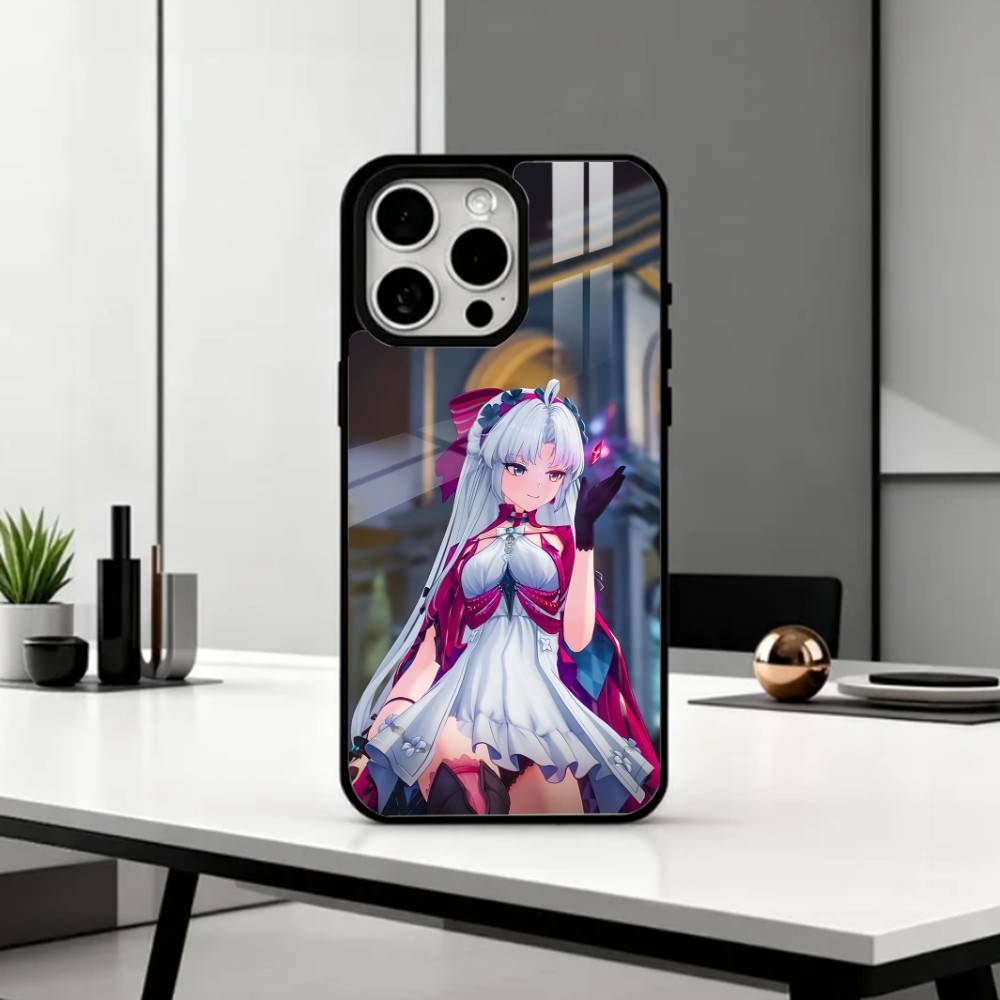 W-Wuthering Waves C-Carlotta    Phone Case For iPhone17,16,15,14,13,12,11 Plus,Pro Max Magnetic For Magsafe Wireless Charging
