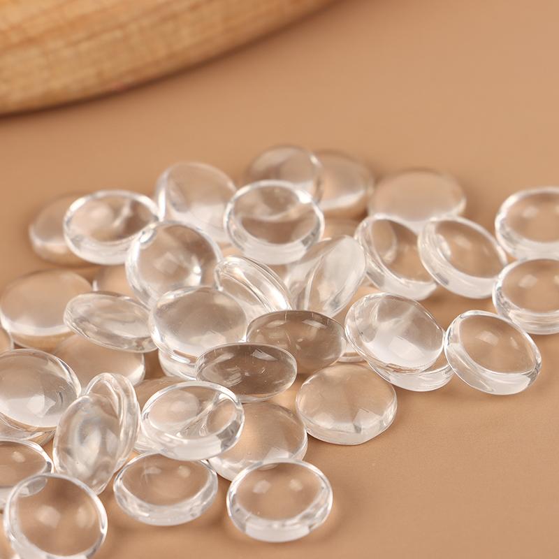 40 Buc. Card de Culoare Sticlă Tips Transparente Rotunde pentru Prezentarea Designurilor de Oje Gel Instrument de Manichiură Stil Coreean