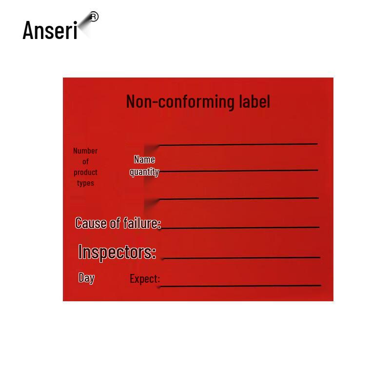 Anseri Non-Conforming Self-Adhesive Inspection Labels