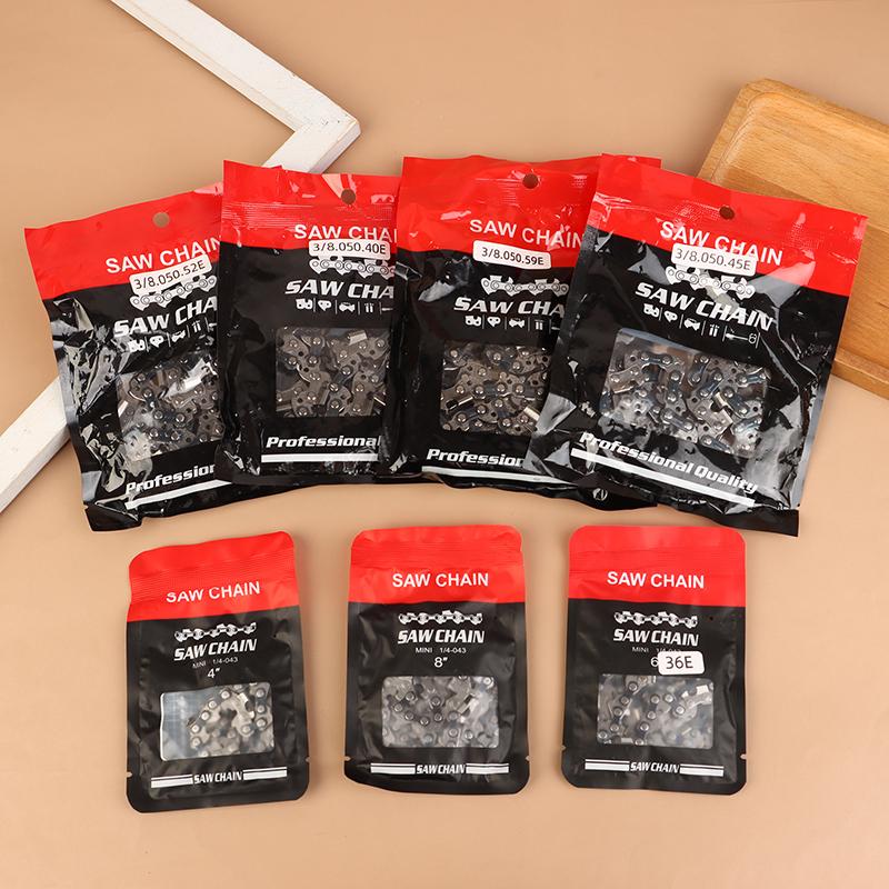 4/6/8/12/14/16 Zoll Metall Kettensägenkette Ersatzteile Glied Kettensägenkette Sägekette Sägeblatt Für Elektrosägenzubehör Holzschnitt