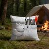 Cute GGubby Pillow Cover Polyester Square Cushion Case 45 cm Decorative for Home Couch Bed Car Decor