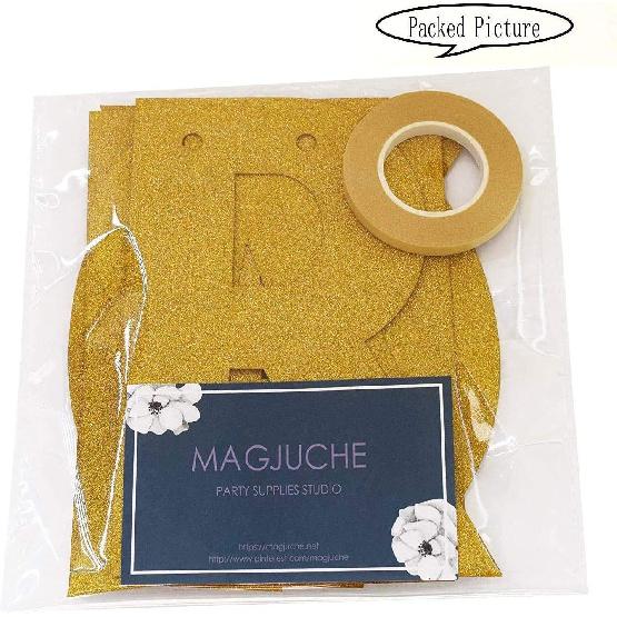 Gold Hello 70 Birthday Banner, Gold Glitter Happy 70th Birthday Party Decorations, Supplies