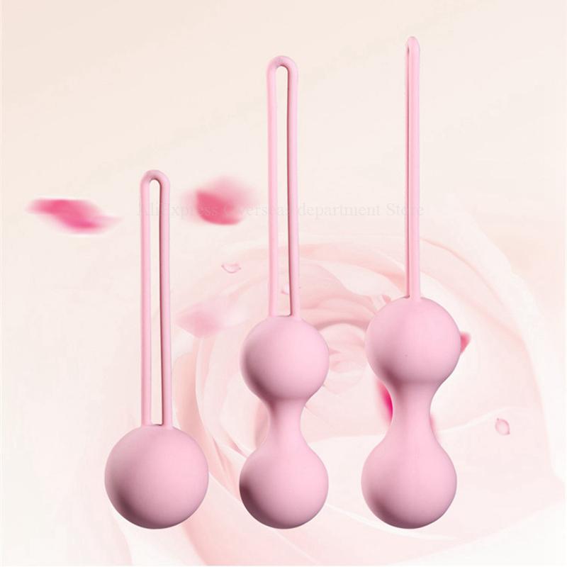 Set Safe Silicone Smart Ball Kegel Ball Ben Wa Ball Vagina Tighten Exercise Machine Vaginal Geisha Ball Sex Toys for Women