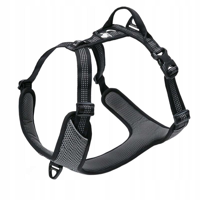 Czarne szelki guard dla psa easy walk truelove l