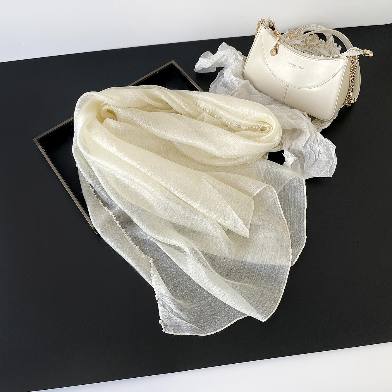 100% Mulberry Silk Scarf Shawl Solid