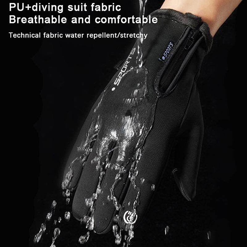 Winter Gloves For Men Women Warm Gloves Touchscreen Rainproof Hiking Skiing Fishing Cycling Snowboard Non-Slip Gloves