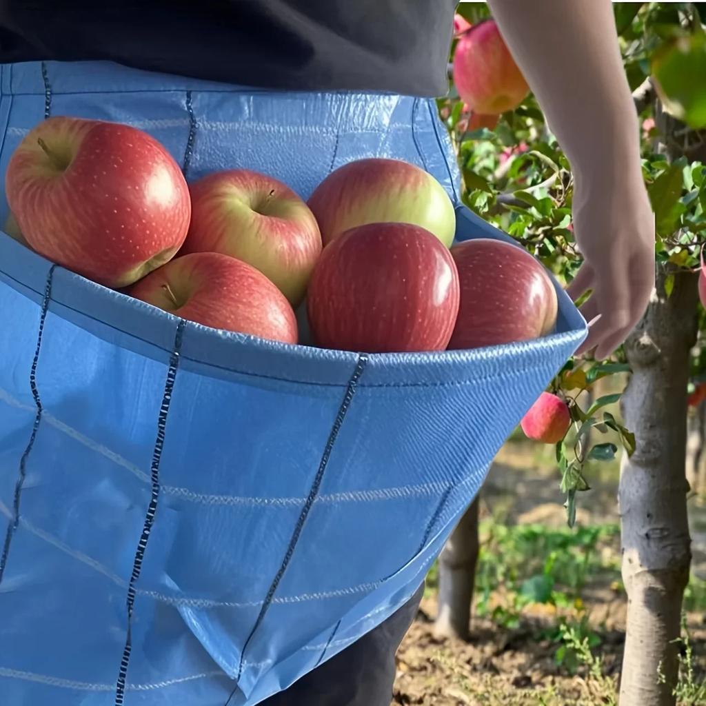 Ernte-Schürze für Obst und Gemüse Landwirtschaftliche Hüft-Gemüsepflücktasche und Obstpflücktasche Küchen-Wasserdichtschürze