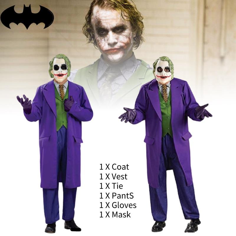 Beliebtes Joker Cosplay Kostüm für Halloween und Anime Conventions