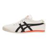 ONITSUKA TIGER Mexico 66 Sportliche Schuhe mit runder Zehenpartie, Schnürung, rutschfest, abriebfest, niedrig geschnitten, Freizeitschuhe, Unisex-Sneaker, Weiß Schwarz Orange D3K0N-0090