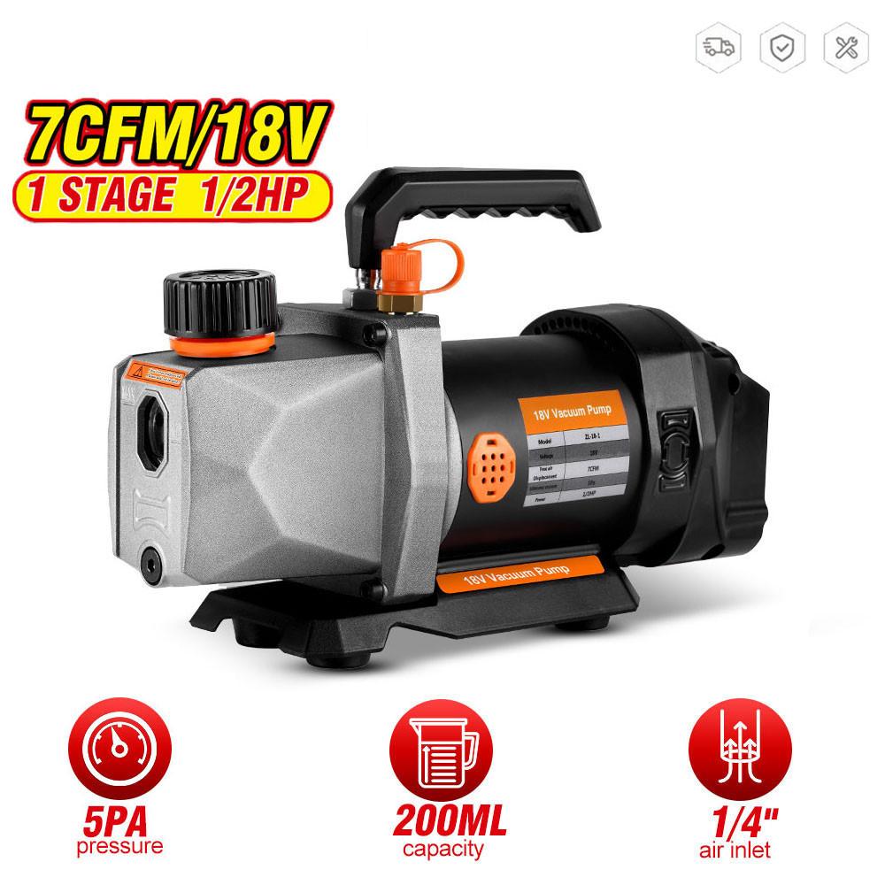 7CFM 5PA 1/2HP 1/4 Air Inlet  For Household Air Conditioning For Battery Cordless Refrigerant Vacuum Pump