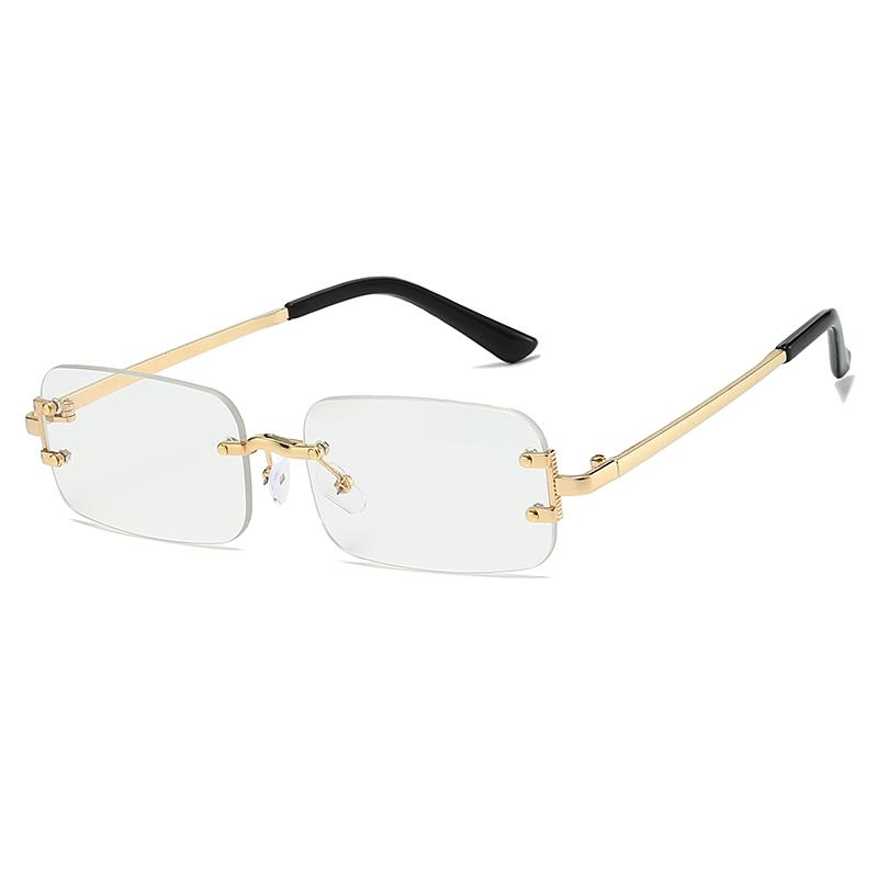 Retro Rimless Sunglasses Women Fashion Brand Sun Glasses Men Vintage Luxury Driving Sunglasses Outdoor Lady UV400 Eyewear