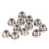 12PCS NonSlip Tire 4mm Lock Nut for Axial Traxxas TRX4 TRX6 SCX10 110 RC Model Car(Silver )