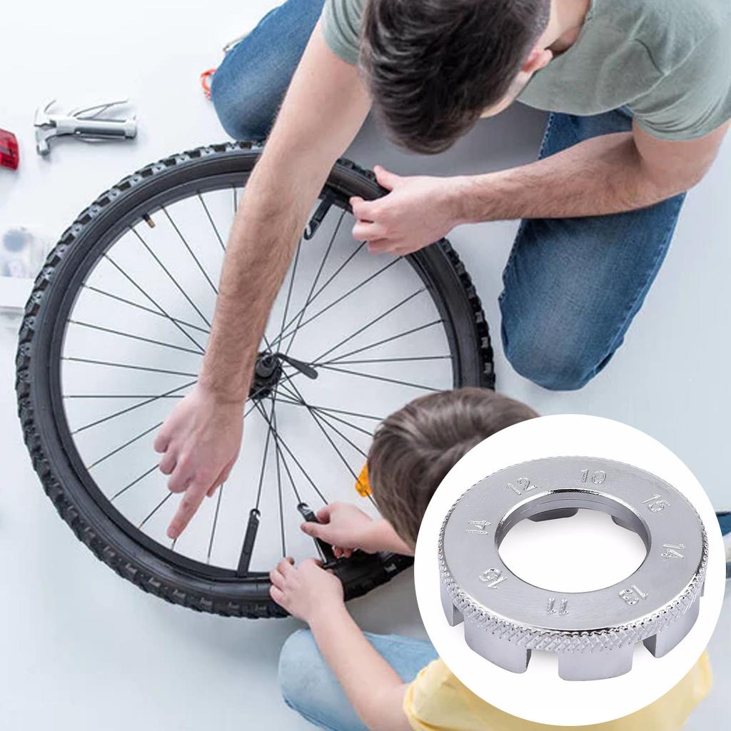 Bike 8 Way Spoke Nipple Key Wrench Steel Wire Rim Adjuster Spanner Bike Rim Wrench