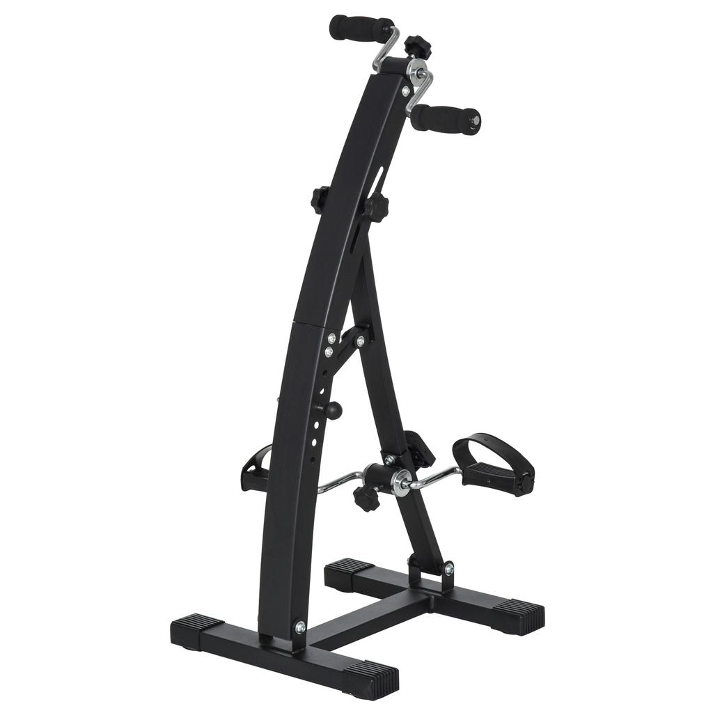 Stacionární rotopední pedálový trenažér pro rehabilitaci paží a nohou 40D x 42,5Š x 100V cm nastavitelná výška řídítek černý