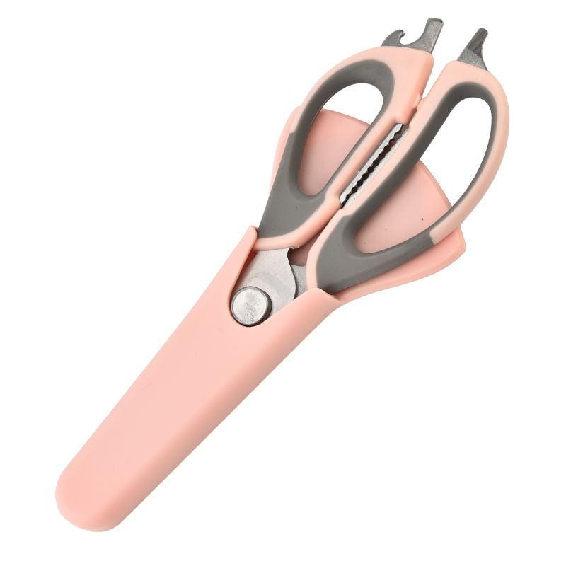 Kitchen Scissors with Storage Rack Muilt Function Scissors with Refrigerator Magnetic Box Tool Adsorption Suction Holder Storage