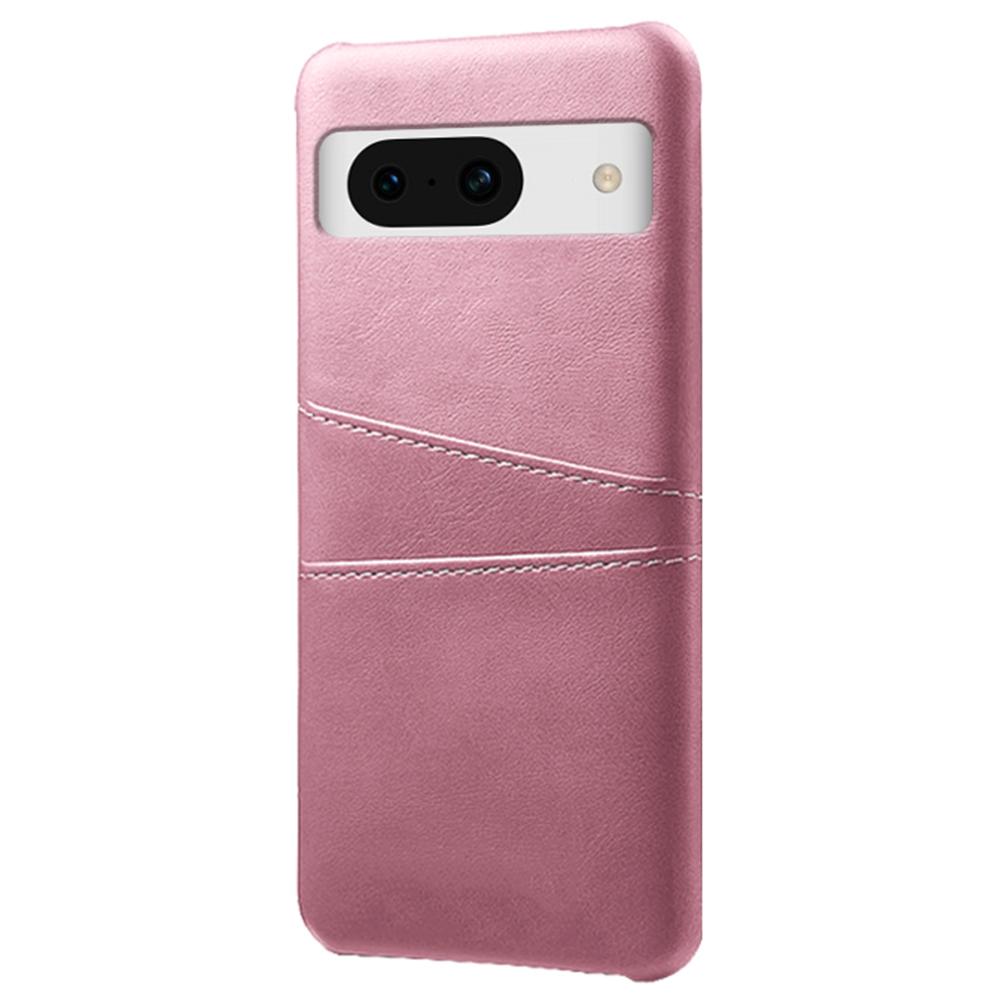 

For Google Pixel 8a Case PU Leather+PC Phone Cover with 2 Card Slots Orange