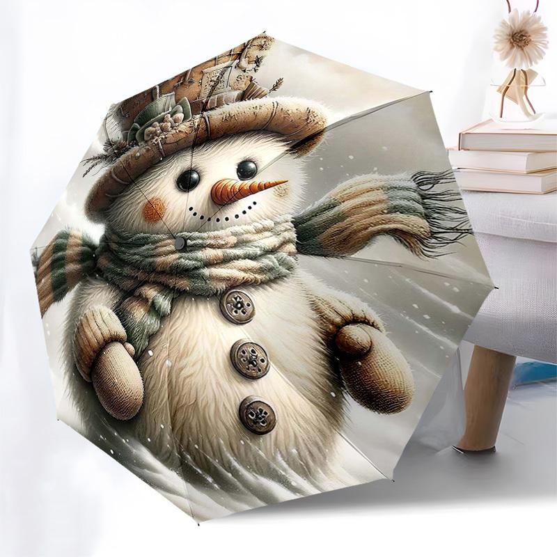 

1pc Snowman Hat with Automatic Opening Umbrella: Perfect for Outdoor Adventures, Festive Gifts, and Daily Use!K021