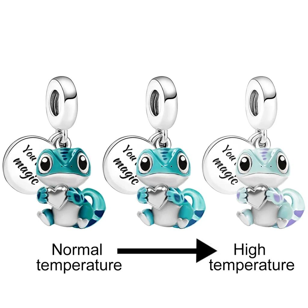 copper Animal Dumbbell Cute Pink Dog Charm Bead Charms Bead Charms Compatible With Diy Bracelets Bangle Making Gift Of High Quality Jewellery