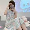 Women's Cotton Silk Camisole Pajama Dress - Summer, Loose Fit, Cute Japanese Style, Sexy and Thin, Perfect for Students