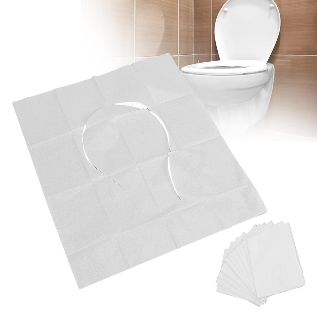 50pcs Disposable Toilet Seat Cover Water Soluble Portable Potty Seat Covers for Pregnant Woman Elder