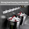 YUNJIEYA Black/White Door Hooks Clothes Hook Hanger Shelf Organizer Storage Shelf Shower Wall Rack Kitchen Bathroom Accessories