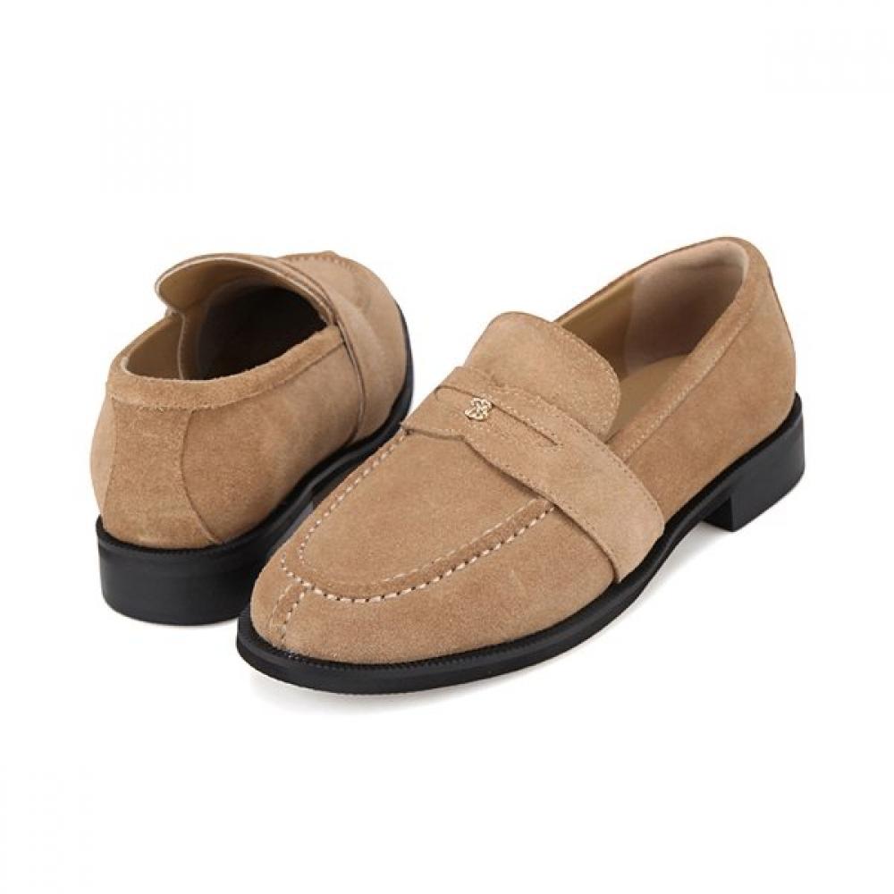 Barbara Leather Slim Basic Daily Loafer 3cm Bbj538