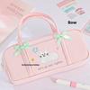 Large Capacity Korean Stationery Bag Embroidery Handheld Pencil Bag Cat Pen Storage Bag  Children
