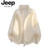 JEEP SPIRIT Men's Casual Stand Collar Cardigan Sweatshirt