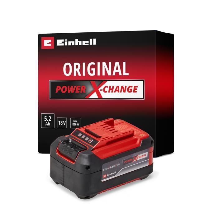 Einhell batterie 5,2 ah pxc plus (lithium-ion, 18v, pour tous les appareils einhell pxc)