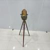 Décor Nautical Spot Light Floor Lamp Handmade Wooden Tripod Brass Antique Marine Studio Searchlight