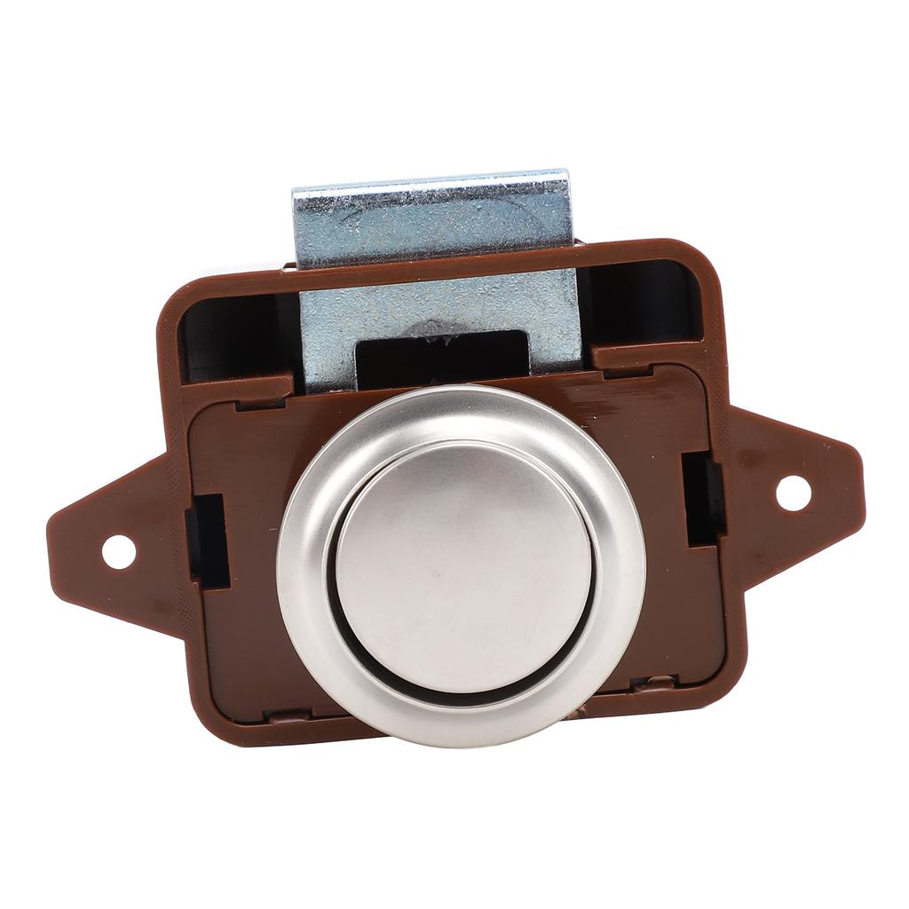 Cabinet Push Button Latch Stylish Look Keyless Cupboard Door Push Button Lock Latch for RV Yacht Motorhome Campervan