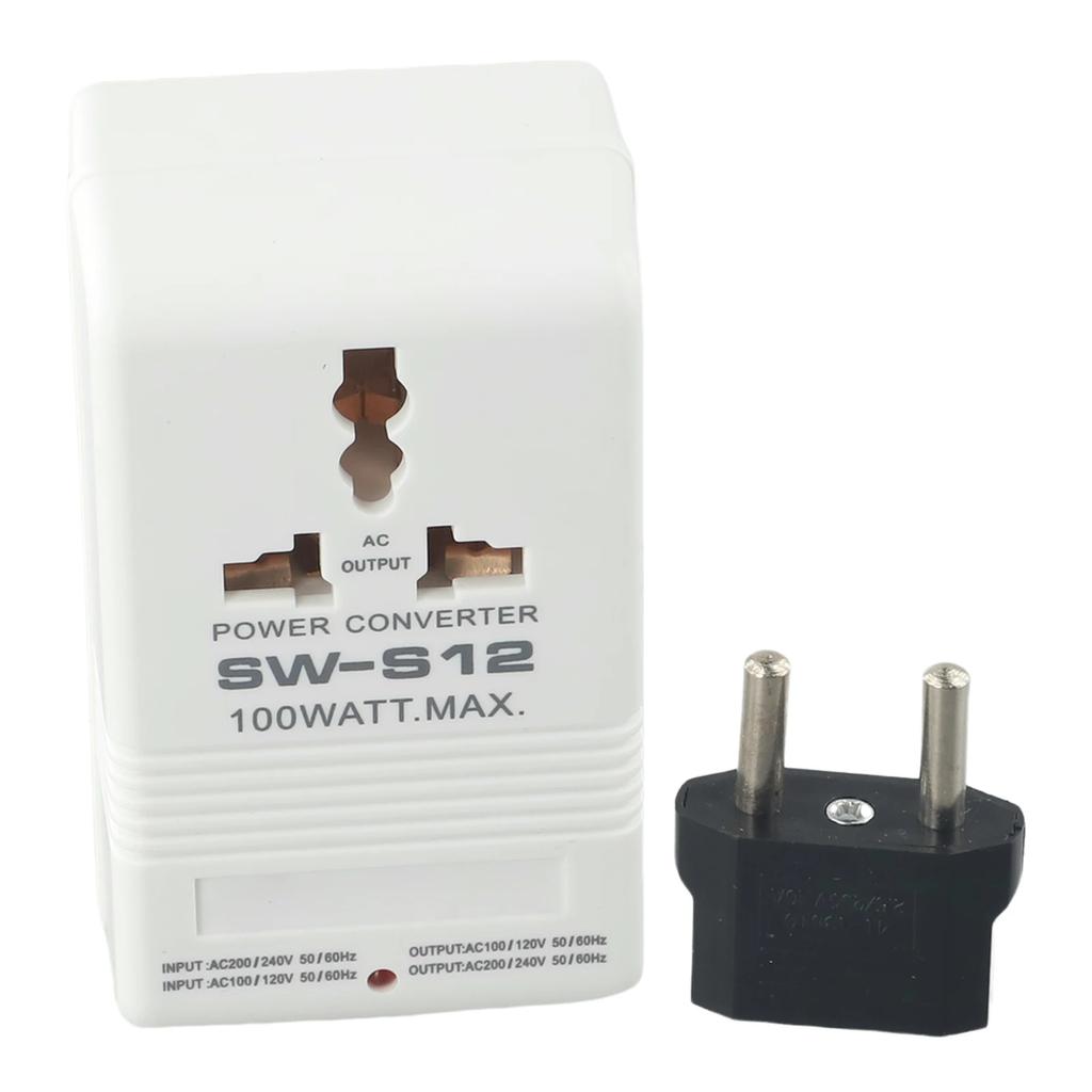 Step UP ODER Down Konverter Transformator 100W 110V/120V Zu 220V/240V+EU Adapter Bidirektionaler Konverter Stromtransformator 100W