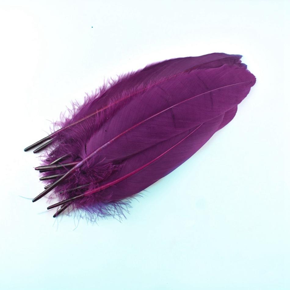 50Pcs Natural Goose Feathers Plume Craft DIY Royal Blue Feather Wedding Party Plumas Jewelry Making Decor Accessories 13-18CM