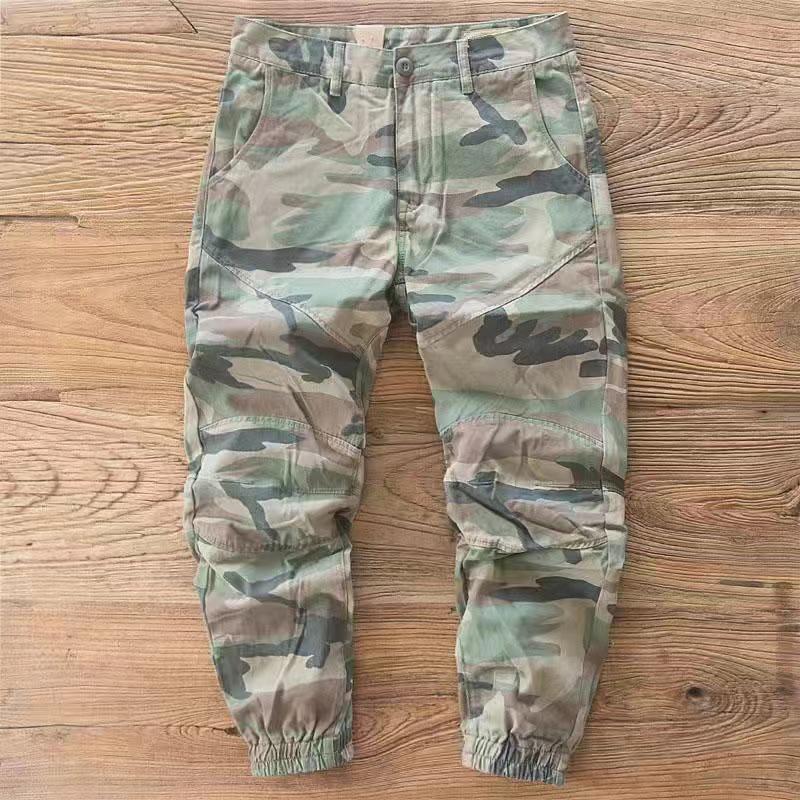 Men's Trendy Camouflage Cargo Pants - Multi-Pocket, Loose, Wear & Stain-Resistant Work Pants
