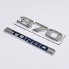 Suitable for displacement markings, TURBO 220 370 digital car stickers, rear stickers, and modified metal side labels