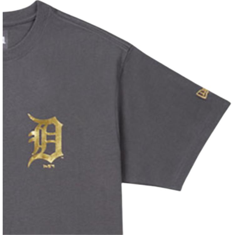 New Era Detroit Tigers Crew Neck T-Shirt Unisex Tops Dark-Gray 12845015