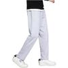 Li-Ning Breathable Loose Mid-Waist Straight Leg Casual Pants Men Bottoms Light-Gray AKLUA01-2