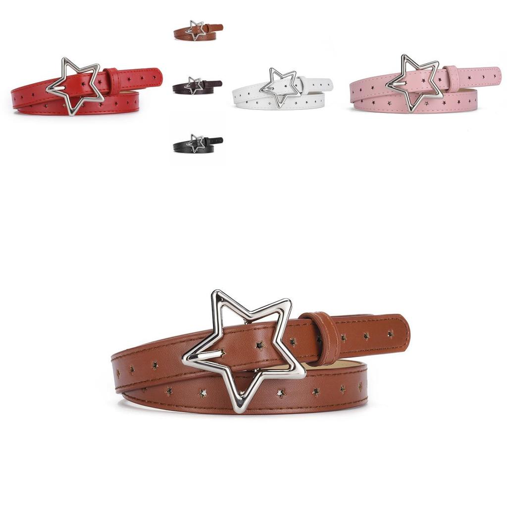 Lovely Five-point Star Design Belt For Women With Charming Colors For Fashionable Looks