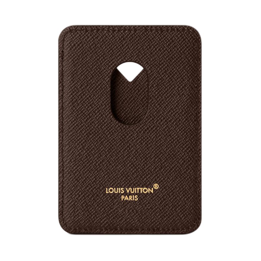 Louis Vuitton X Nigo Magnetic FW25 V Shape Layer Brand Logo Monogram Landscape Coated Canvas Card Holder Women Card Holder Brown M26016