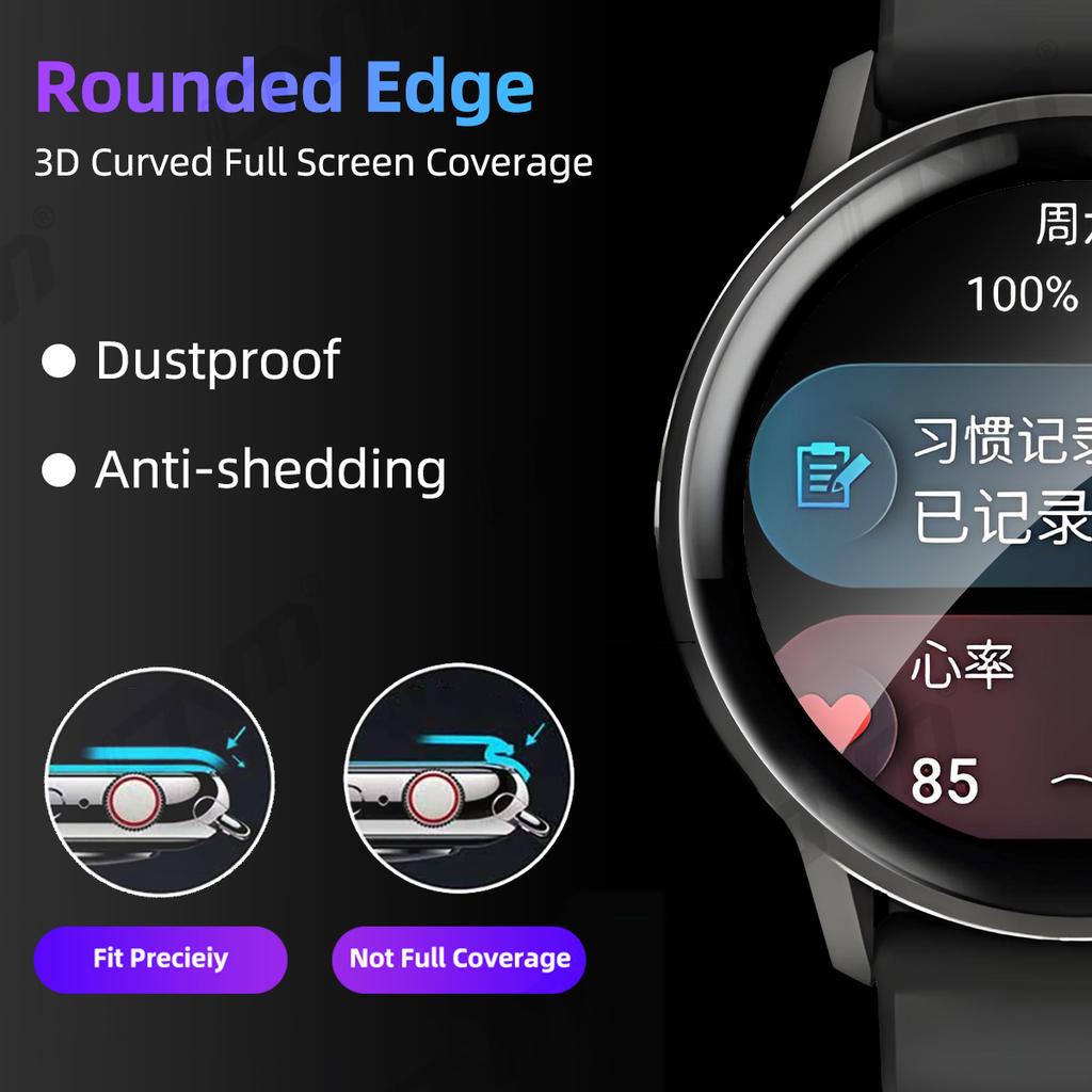 3D Protection Film for Garmin Venu 4 45mm 41mm Screen Protector, Full Coverage Anti-scratch for Venu4 Accessories (Not Glass)