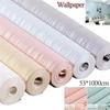 1000cm*53cm Waterproof DIY Vertical Stripes Textured Non-woven Wall Sticker TV Background Paper Decor Art Wallpaper Home Decal