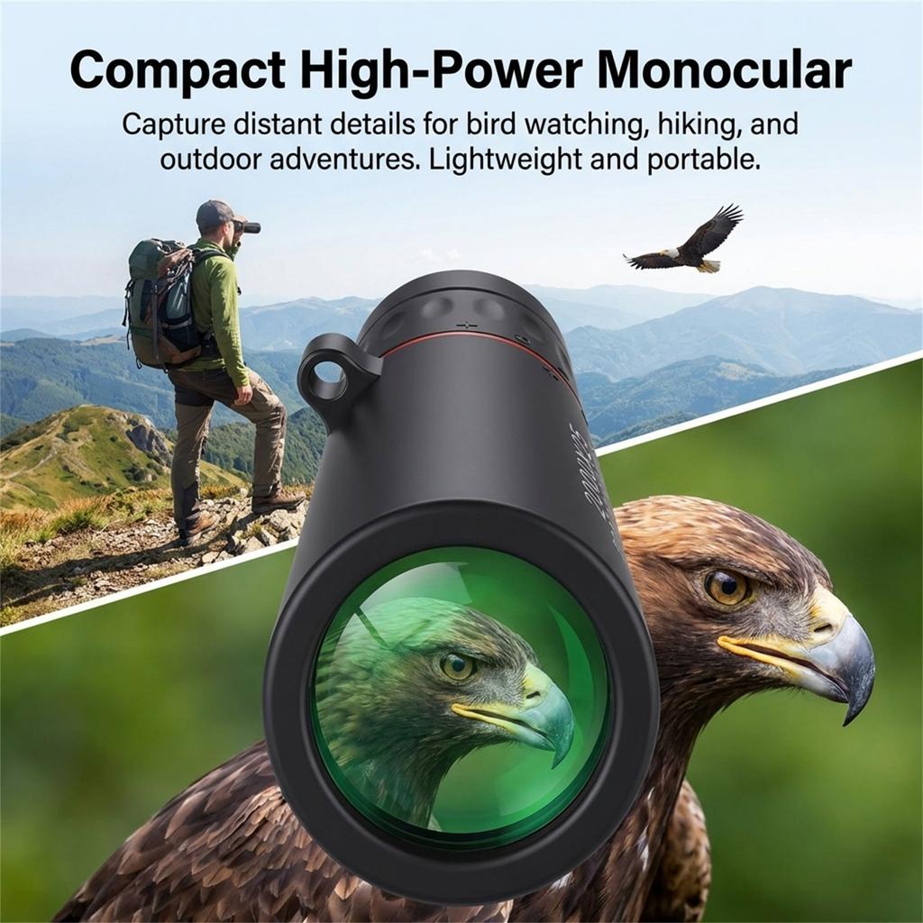 New 2000x25 HD Monocular Telescope Mini Portable Mobile Phone Telescope Camping Hunting Birdwatching Telescope