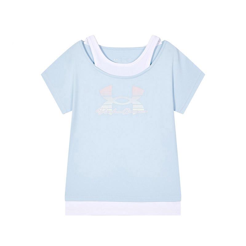 Under Armour Grade School T Shirts Crew Neck Moderate 232201572 160