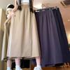 Stilvolle Culottes in neutralen Tönen, High-Waist-Hose mit bequemer Passform und mehrlagigem Design, Vielseitige Hose für Freizeitaktivitäten & Wochenenden