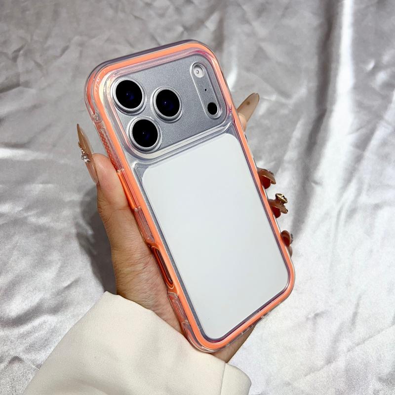 Shockproof Border Candy Color Clear Case for iPhone 17 Air 16 15 14 13 12 11 Pro Max Plus 17Pro Luxury Soft 2 in 1 Bumper Cover