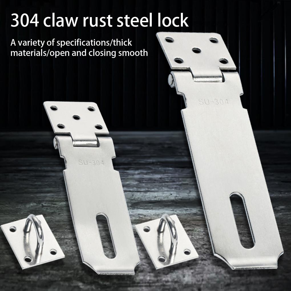 Vorhängeschloss Riegel Edelstahl Fenster Schrank Spind Briefkasten Schlossplatte Hotel Büro Außen Tor Schuppen Sicherheitsriegel Verlustsicher