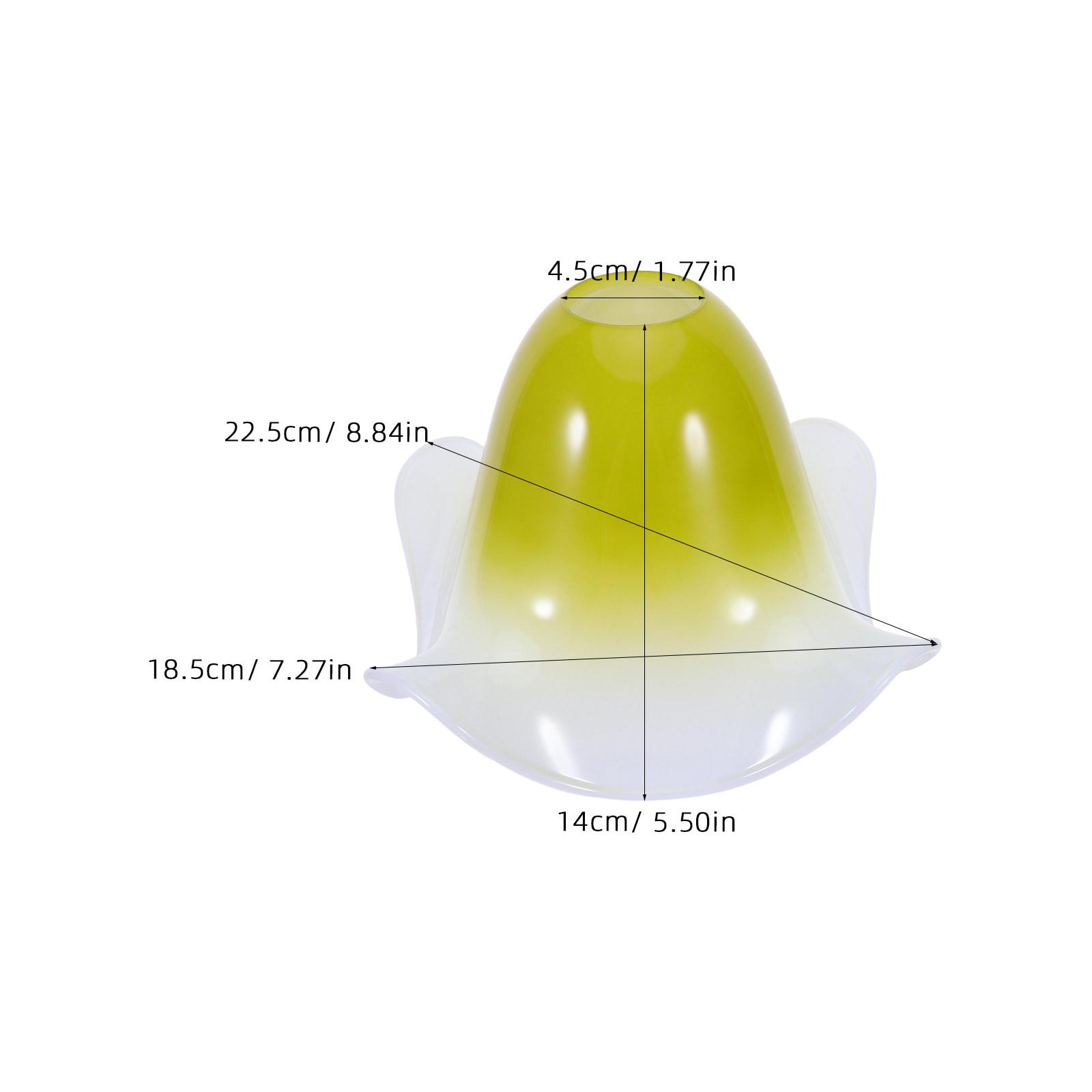 

Acrylic Lampshade Vintage Flower Shape Pink Decorative Lamp Shade Replacement 4.5cm Hole Bedroom Living Room Light Fixture зелений