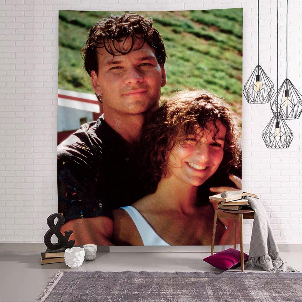 Klassischer Film Dirty Dancing Cartoon Wandteppich Kunst Science-Fiction-Zimmer Heimdekoration Wandbehang Heimdekoration
