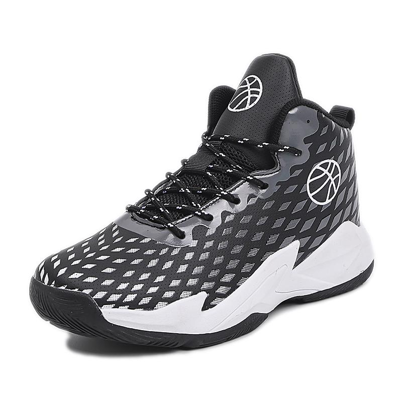 

2025 Лидер продаж, брендовые детские баскетбольные кроссовки для мальчиков, нескользящие детские тренировочные баскетбольные туфли, детская спортивная обувь из кожи для активного отдыха 40 чёрный
