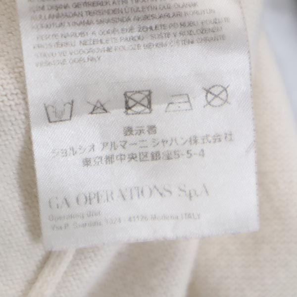 ARMANI EXCHANGE Long sleeve Switch design knit S White system sweater Women Used